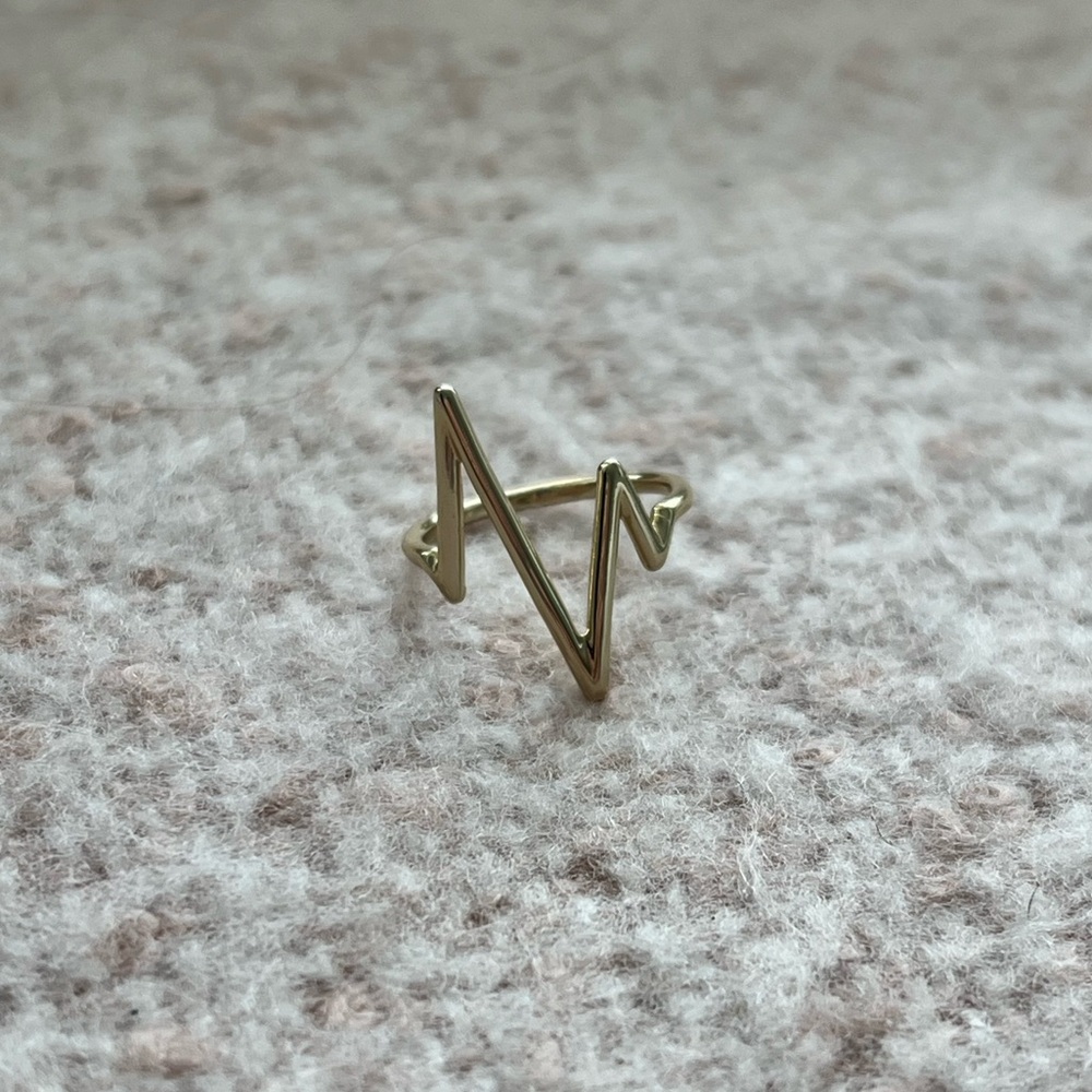 Gold Zig zag ring